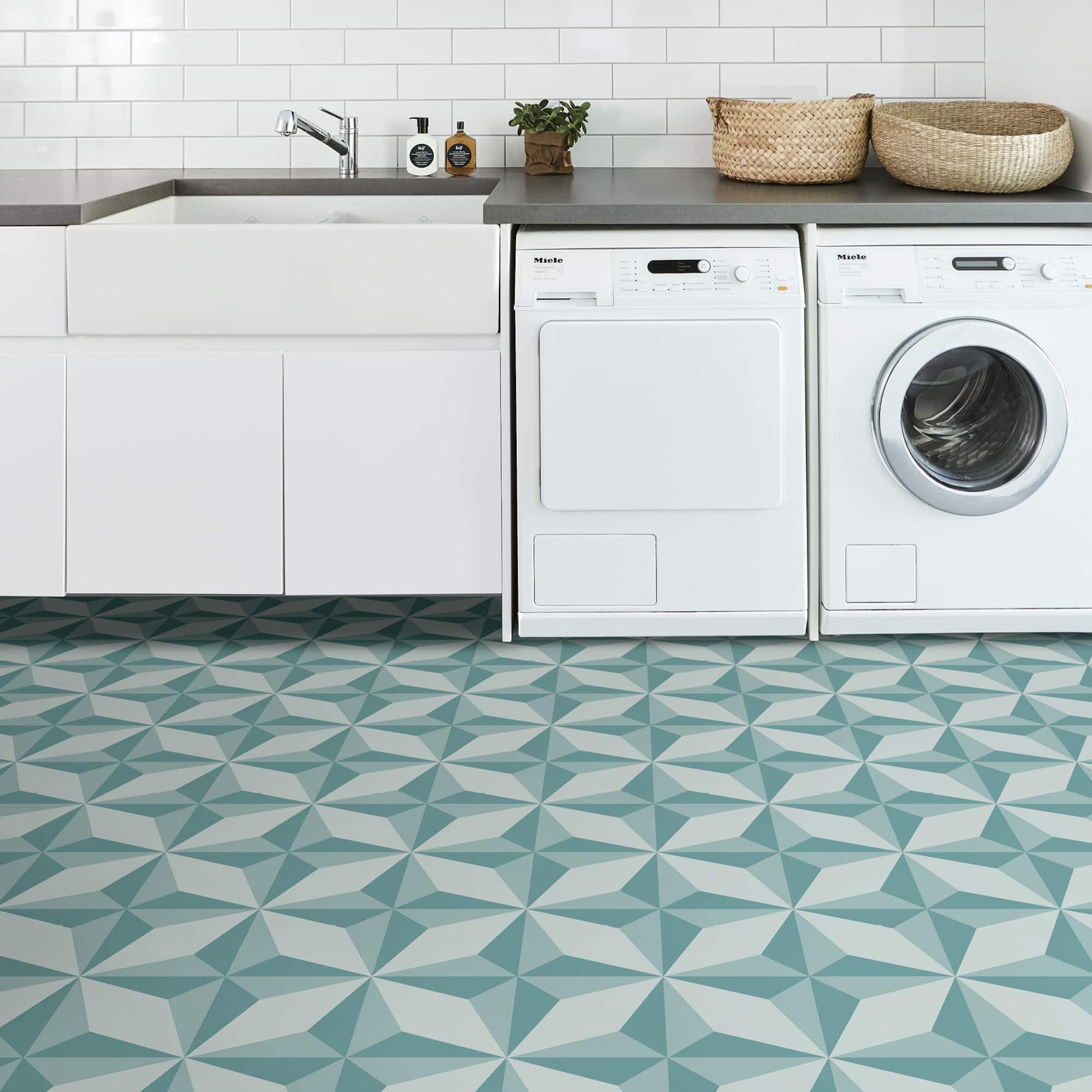FloorPops Topaz Peel & Stick Floor Tiles